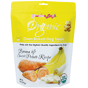 Grandma Lucy's Organic Baked Dog Treats -  Banana & Sweet Potato